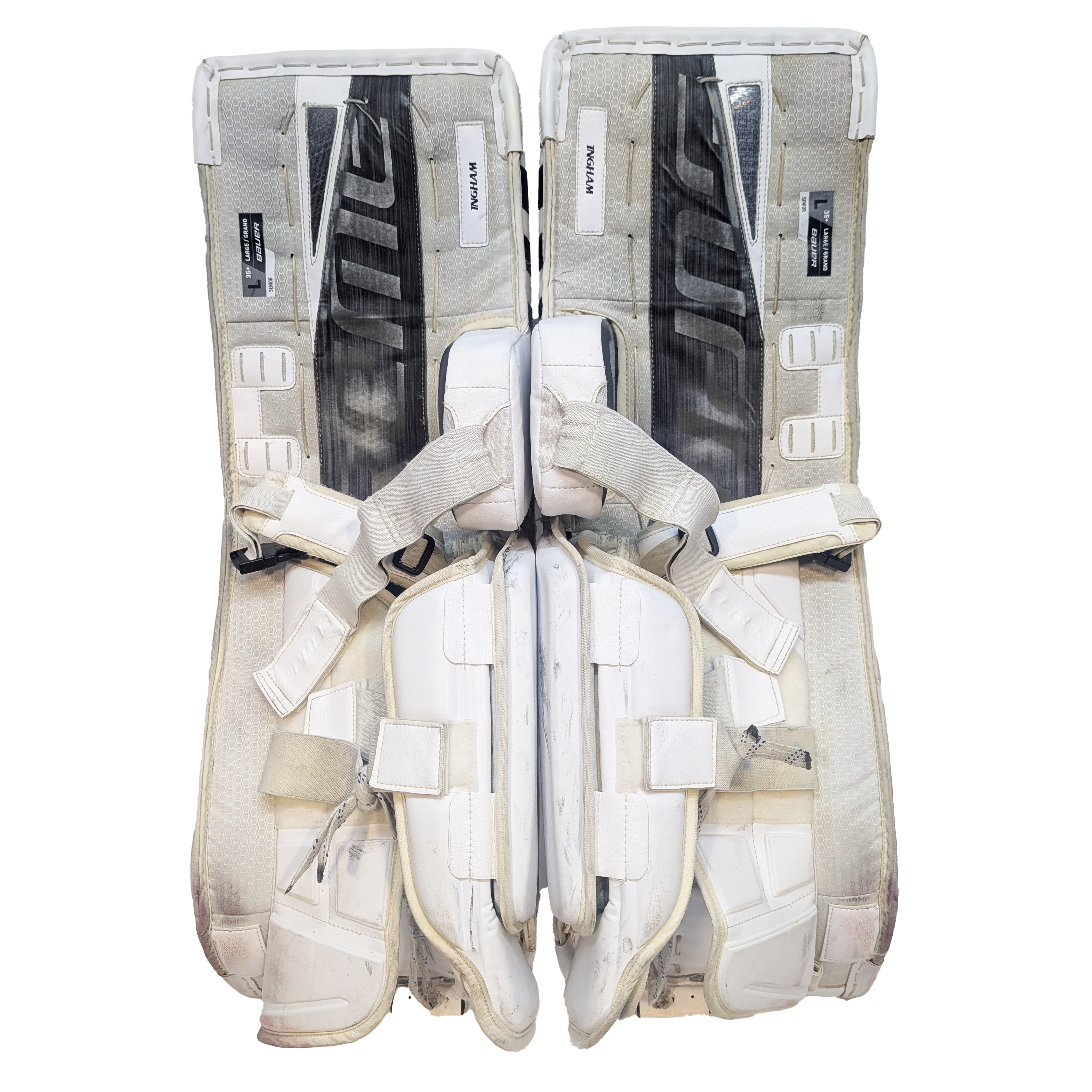 Bauer Supreme Mach - Ensemble complet de gardien de but Pro Stock d'occasion (blanc/noir/argent)